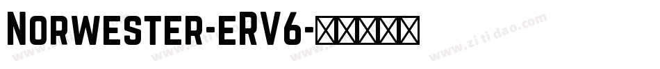 Norwester-eRV6字体转换