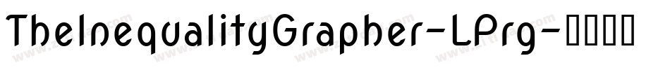 TheInequalityGrapher-LPrg字体转换