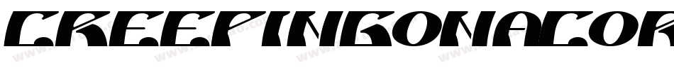 CreepingOnACornflake-RX6W字体转换