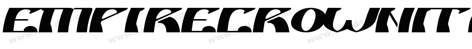 EmpireCrownItalic-ROnA字体转换