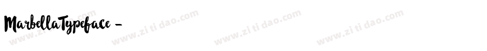 MarbellaTypeface支字体转换