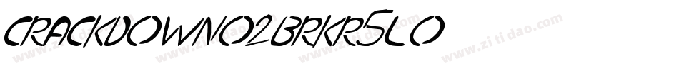 CrackdownO2Brk-r5LO字体转换