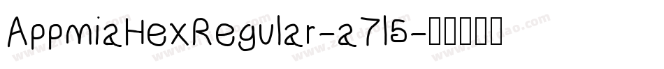 AppmiaHexRegular-a7l5字体转换