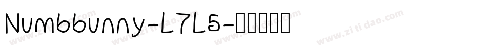 Numbbunny-L7L5字体转换
