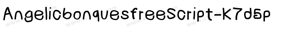 AngelicbonquesfreeScript-K7d5p字体转换