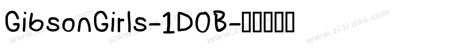 GibsonGirls-1D0B字体转换