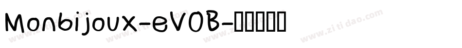Monbijoux-eV0B字体转换