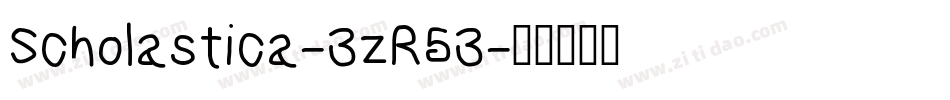 Scholastica-3zR53字体转换