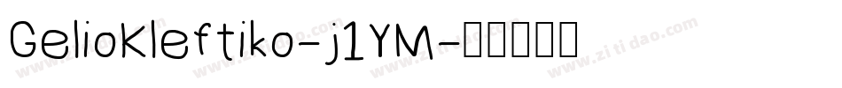 GelioKleftiko-j1YM字体转换