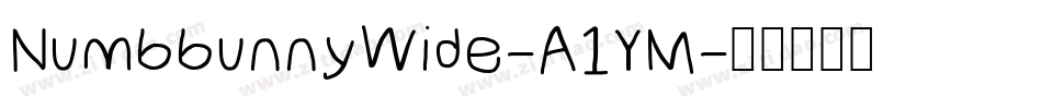 NumbbunnyWide-A1YM字体转换