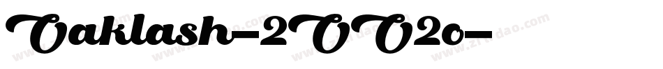 Oaklash-2OO2o字体转换