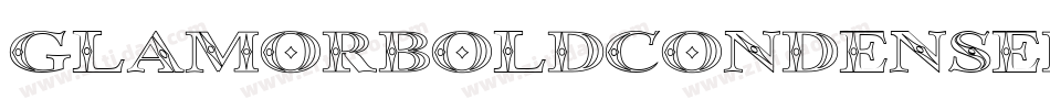 GlamorBoldCondensedItalic-X3qOg字体转换