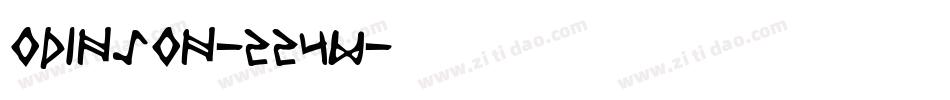 Odinson-224w字体转换