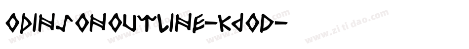 OdinsonOutline-K6OD字体转换