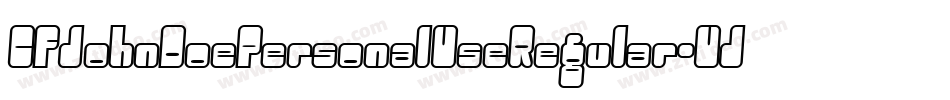 CfJohnDoePersonalUseRegular-VJme字体转换