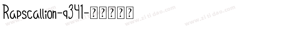 Rapscallion-q341字体转换