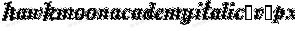 HawkmoonAcademyItalic-V9px字体转换