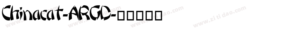 Chinacat-ARGD字体转换