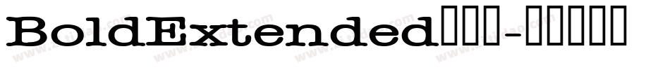 BoldExtended生成器字体转换