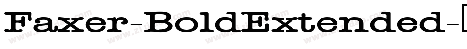 Faxer-BoldExtended字体转换