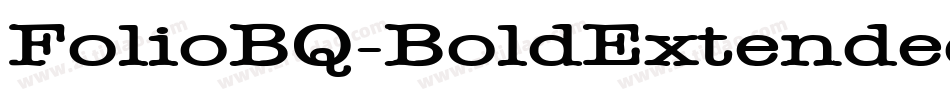 FolioBQ-BoldExtended字体转换