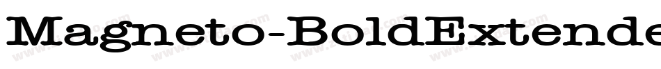 Magneto-BoldExtended字体转换