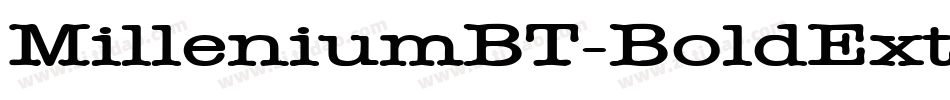 MilleniumBT-BoldExtended字体转换