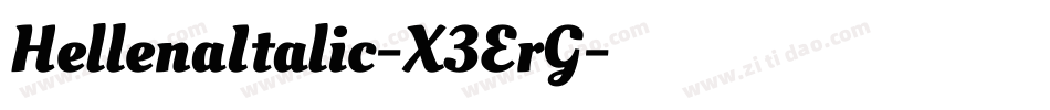 HellenaItalic-X3ErG字体转换