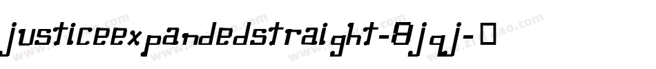 JusticeExpandedStraight-8JqJ字体转换