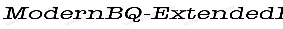 ModernBQ-ExtendedItalic字体转换