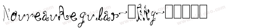 NouveauRegular-9BAy字体转换