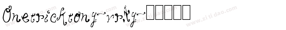 Onetricktony-vrAy字体转换