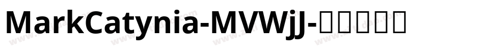 MarkCatynia-MVWjJ字体转换