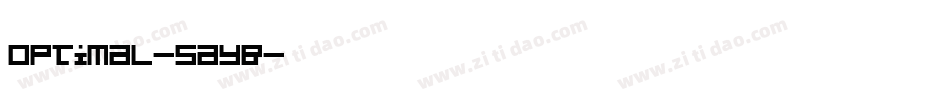 Optimal-5ayB字体转换