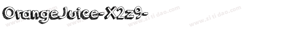 OrangeJuice-X2z9字体转换