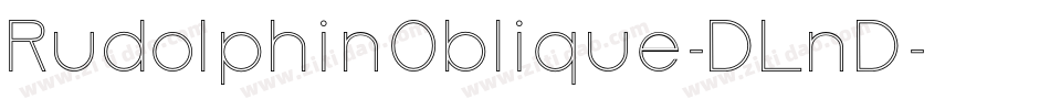 RudolphinOblique-DLnD字体转换