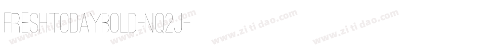 FreshtodayBold-nq2J字体转换