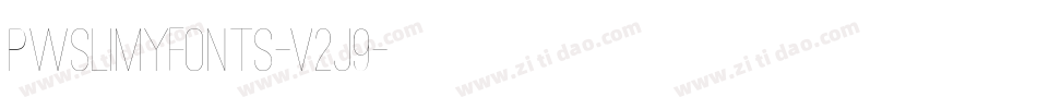 Pwslimyfonts-v2J9字体转换