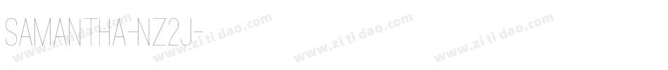 Samantha-nz2J字体转换