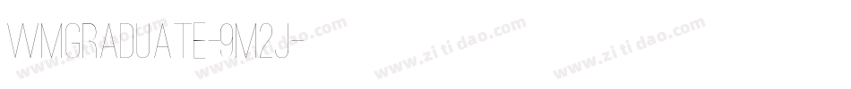 Wmgraduate-9m2j字体转换