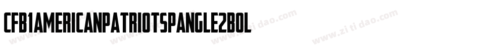 Cfb1AmericanPatriotSpangle2Bold-q1ol字体转换