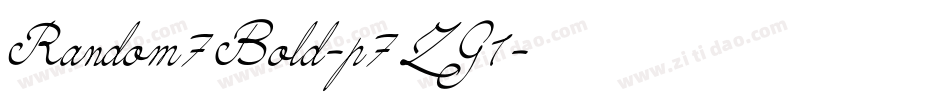 Random7Bold-p7ZG1字体转换