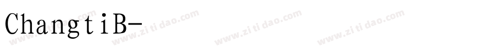 ChangtiB字体转换