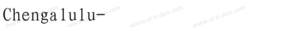 Chengalulu字体转换