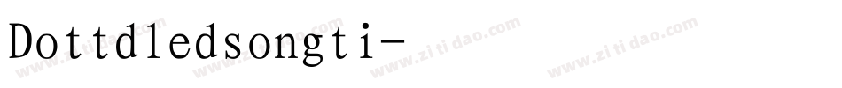 Dottdledsongti字体转换