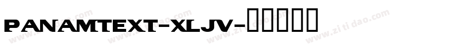 PanamText-xLjV字体转换