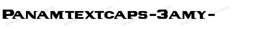 Panamtextcaps-3amy字体转换