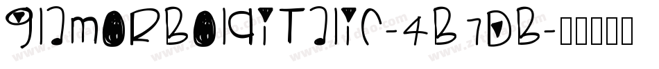 GlamorBoldItalic-4B7DB字体转换