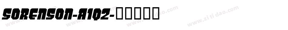 Sorenson-A1q2字体转换 Sorenson-A1q2字体转换