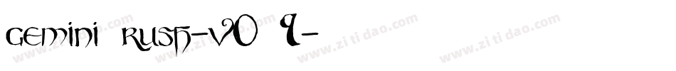 GeminiBrush-v0K9字体转换 GeminiBrush-v0K9字体转换